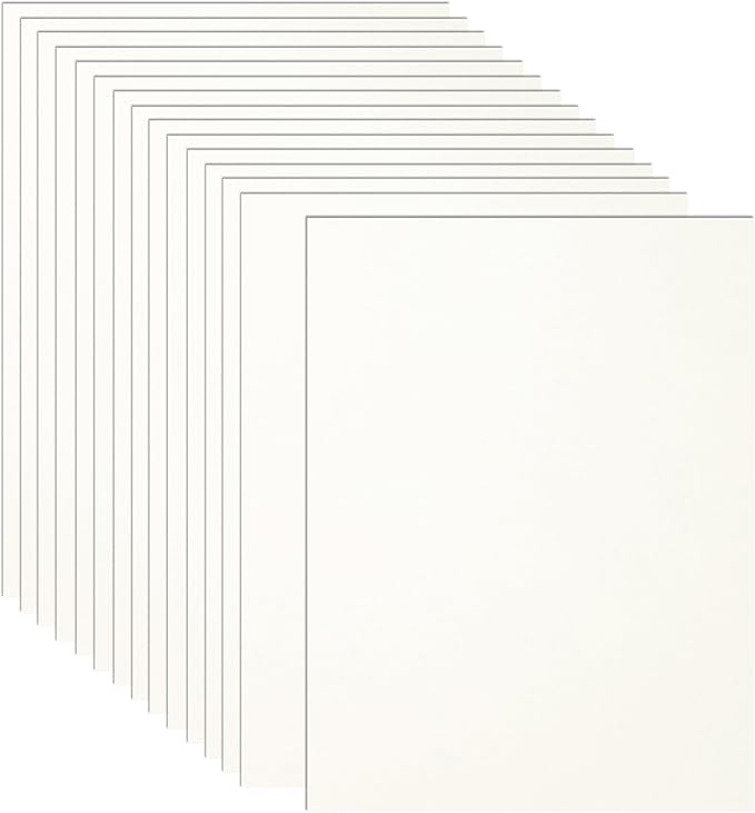 Guakicae 32 Sheets Cream Cardstock 8.5 x 11 Off White Paper, 80lb Thick Ivory by Guakicae