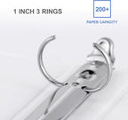 3 Ring Binder 1 Inch, ViVin Sturdy 1"-Round Ring Binder - Image 5