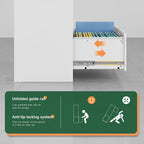 letaya 2 drawer file cabinet with lock,metal lateral on a desk or shelf