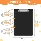 Black Clipboards, PANDRI 26 Pack Plastic Black Clipboards - Image 2