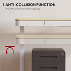 Standing Desk with Drawer, Electric Height Adjustable Home Office Desk with - Image 7