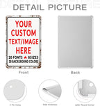 Custom Sign Personalized Custom Metal Sign, Customize - Image 5