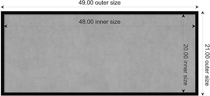 Amanti Art Black Framed Magnetic Board 21x49 Oversize Vision Board - Image 3