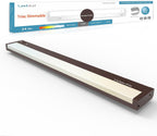 Leetdud LED Under Cabinet Lighting Hardwired or Plug in, 24 Inch 12W, Dimmable