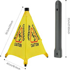 20 inch Wet Floor Sign 6 Pcs, Pop up Foldable Wet Safety Signs - Image 3