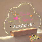 SetGame LED Note Board with 7 Colors Pen, Art Creative Light Up Dry Erase Board - Image 7