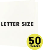 RAZCC Two Pocket Folders, 50 Pack 2 Pocket Folders Fit Letter Size Paper - Image 4