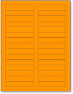 NextDayLabels 8-1/2 x 11 Neon Color High Light Fluorescent Labels by NextDayLabels