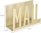 MyGift Mail Holder Organizer Countertop Modern Brass Metal - Image 5