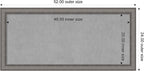 Amanti Art Grey Framed Magnetic Board 24x52 Oversize Vision Board - Image 3