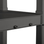 sterilite 4 shelf unit, heavy-duty plastic storage & on a desk or shelf