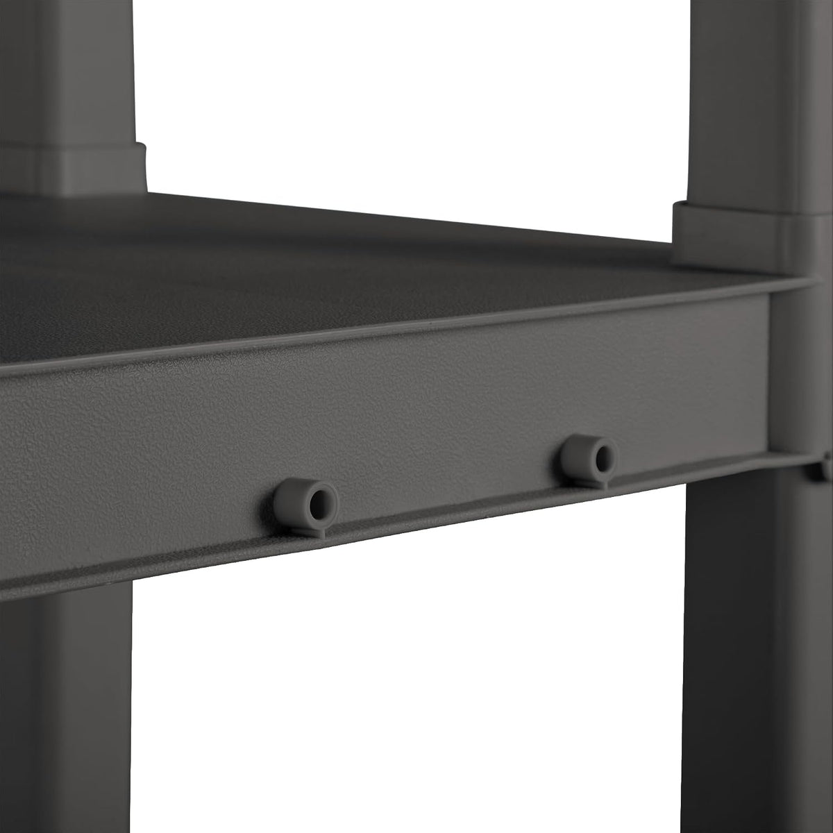 sterilite 4 shelf unit, heavy-duty plastic storage & on a desk or shelf
