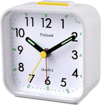 Tinload Small Battery Operated Analog Travel Alarm Clock Silent Non Ticking - Image 3
