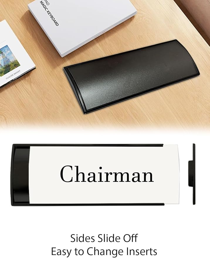 Set of 2 Curved Name Plate Holder - Image 3
