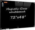 Black Glass Dry Erase Board by TWISBAY