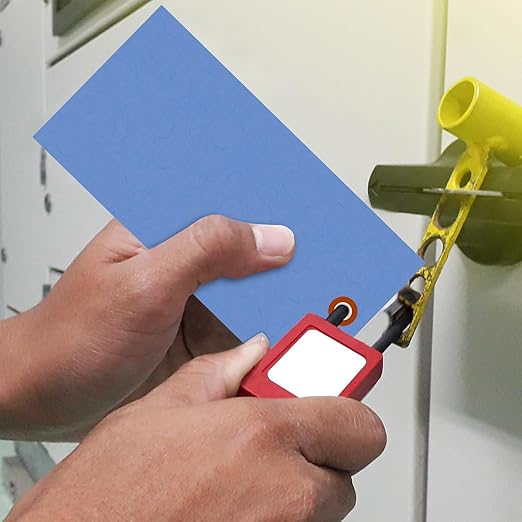 SmartSign 6.25 x 3.125 inch “Blue” Blank Tyvek Shipping Tags - Image 6