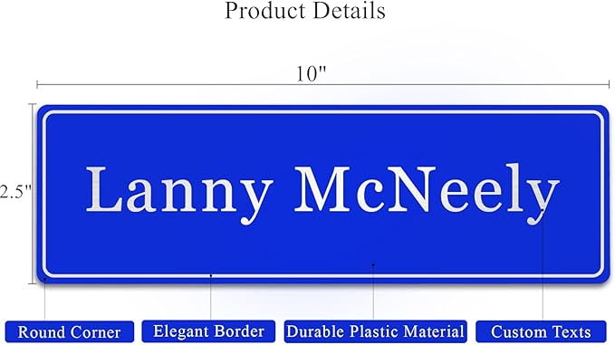 Custom Office Engraved Name Plate, Personalized Elegant Name Plates - Image 4