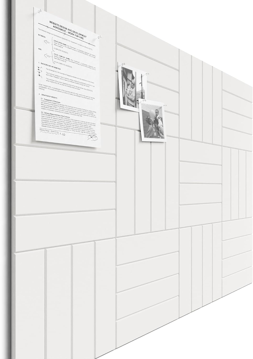 Bumusty Large Cork Board Alternative-47 x35 Felt Bulletin Board Tiles,