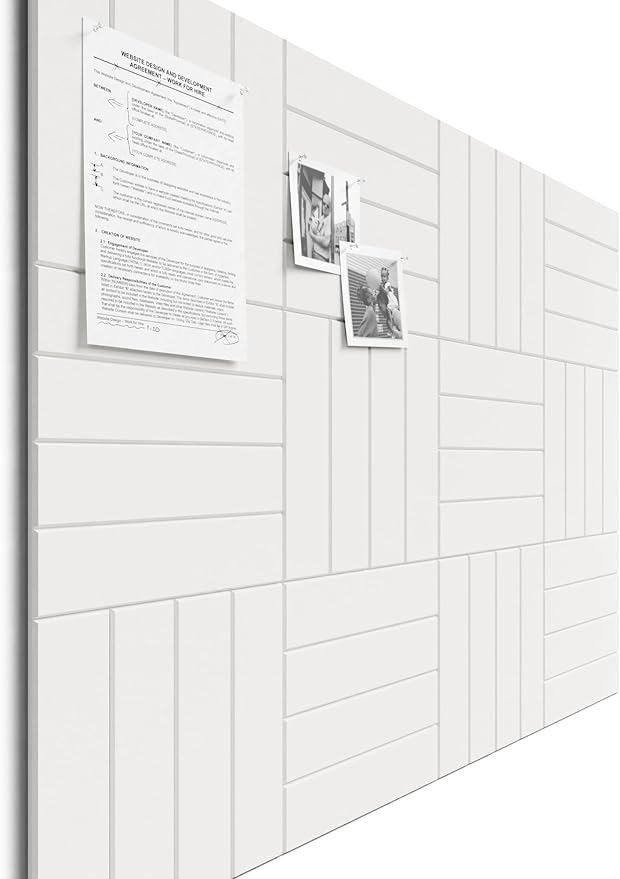 Bumusty Large Cork Board Alternative-47 x35 Felt Bulletin Board Tiles, by Bumusty