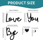 Wooden Love You Bye Sign Home Decor - Image 5