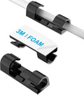 Self-Adhesive Cable Clips Black, Upgraded Wire Clips by TidyHelper