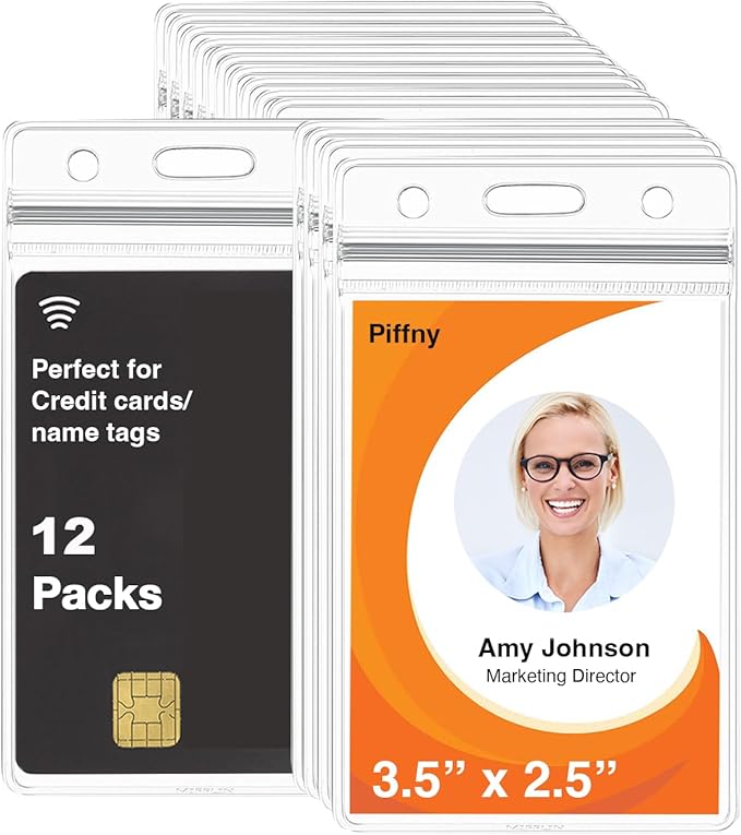 Clear ID Holder for Lanyard by Piffny