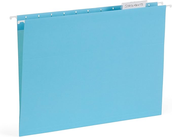 25 Blue Summit Supplies Pretty Hanging File Folders, Pastel Gem Tone Assorted - Image 9