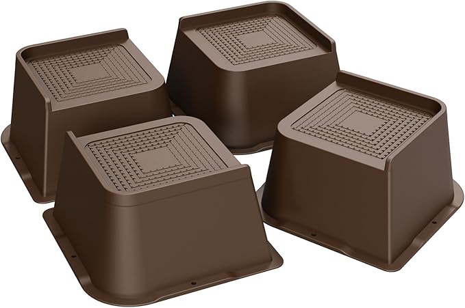 MXMZHXU Bed Risers 2 inch, 3 inch, 4 inch, 6 inch or 8 inch Heavy Duty by MXMZHXU