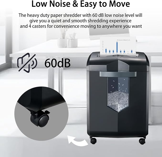 Bonsaii Heavy Duty Paper Shredder, 16 - Image 5