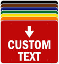 Custom Arrow, Custom Directional Sign, Down Arrow, 36x48 Inches, Rust Free by MySignCenter