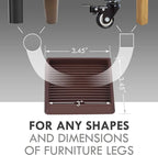 VOCOMO 3X3 Rubber Caster Cups, Non Slip Furniture Pads, Anti-Slip Furniture - Image 2