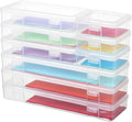novelinks Stackable Plastic Clear Storage Box Containers by novelinks