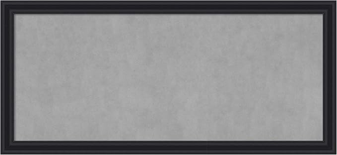 Amanti Art Black Framed Magnetic Board 24x52 Oversize Vision Board by AmantiArt