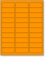NextDayLabels - 8-1/2 x 11" Neon Color High Light Fluorescent Labels
