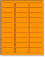 NextDayLabels - 8-1/2 x 11" Neon Color High Light Fluorescent Labels by NextDayLabels