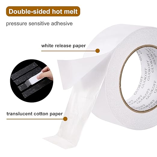 GUOKOFF Double Sided Tape 2 Inch x 40 Yards, Strong Adhesive Double Sided - Image 3