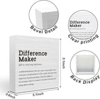Difference Maker Definition Home Office Decor Wooden Box Sign Motivational - Image 2