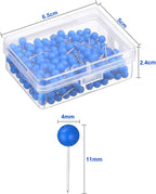 WILLBOND 500 Pack Map Push Pins Map Tacks Small Round Head Push Pins Thumb Tacks - Image 3
