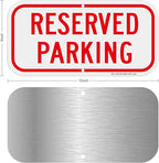 2 Pack Reserved Parking Signs, 12x6Inch Aluminum Reserved Sign, UV Protected - Image 2