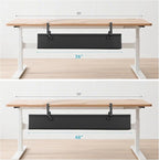 Oxford Cloth Under Desk Cable Management Tray, No-Drill 48" Desk Cable - Image 8