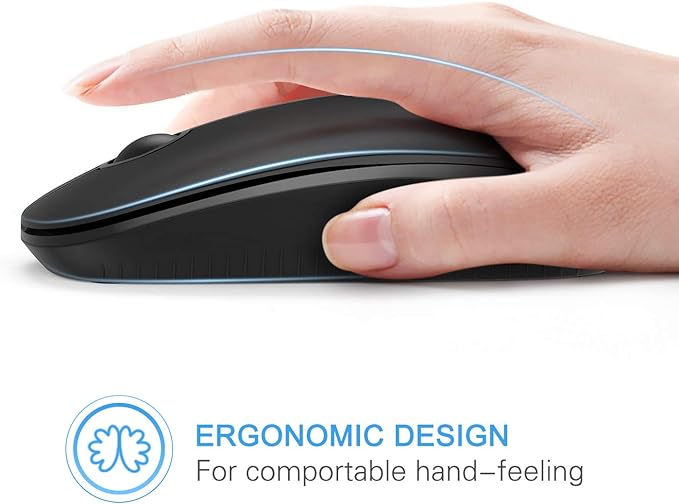 VssoPlor Wireless Mouse, 2.4G Slim Portable Computer Laptop Mouse - Image 4