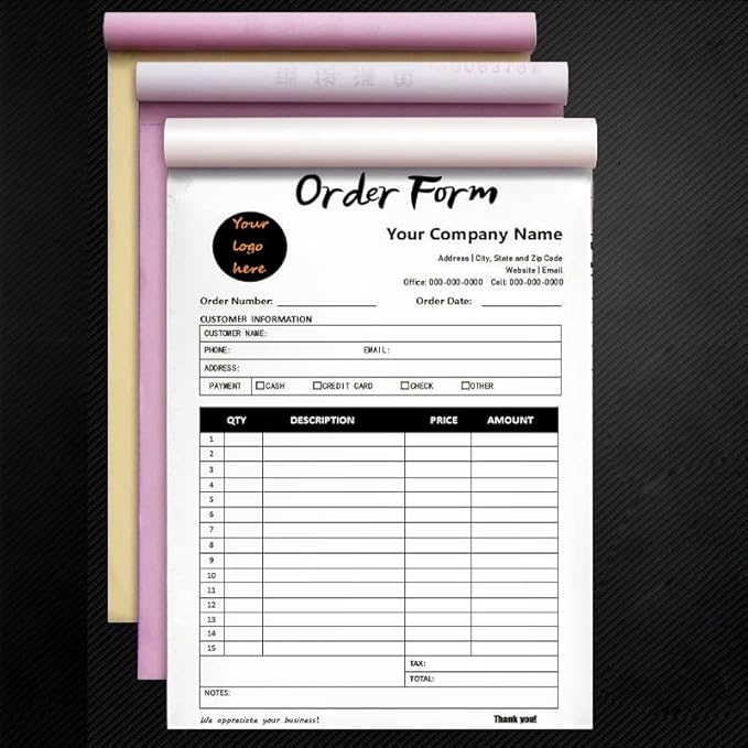 Custom Carbonless Sales Invoice Form Books - Image 2