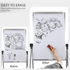 Dry Erase Board with Stand, Double Sided Magnetic Whiteboard, 24 x 36 Portable - Image 5