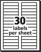 Avery 5266 Permanent Filing Labels, 1/3 Cut, 750/PK, RD/BE/GN/PE/YW