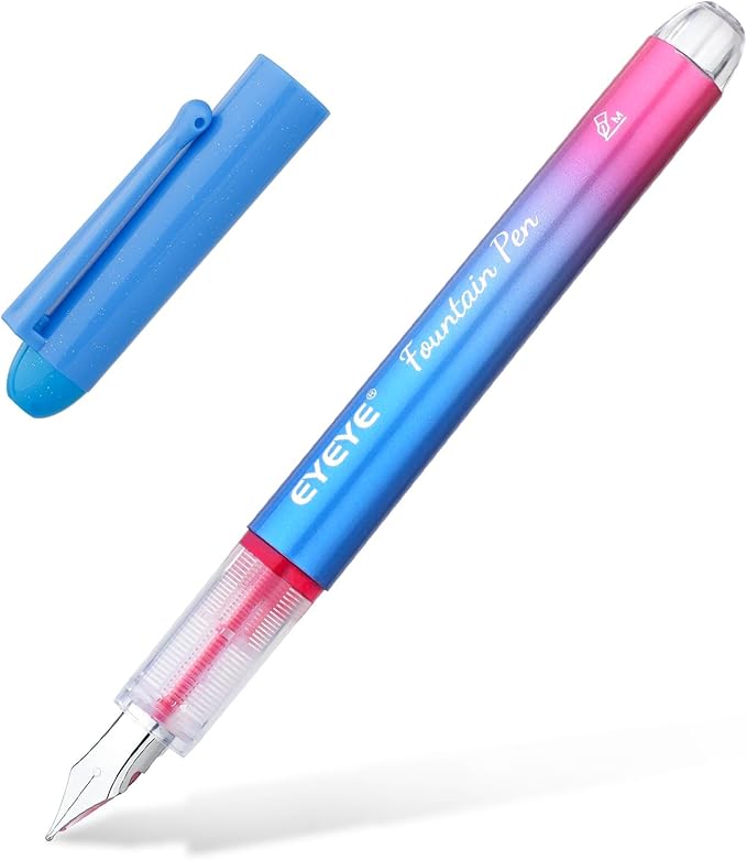EYEYE Disposable Fountain Pens for Writing, Medium Point Stainless Steel Nib - Image 6