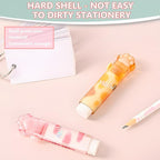Retractable Pencil Eraser, Cute Erasers, Kawaii Cat Paw Eraser, Suitable - Image 7