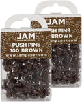 JAM PAPER Colorful Push Pins by JAMPaper
