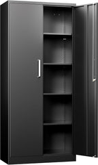 garage storage cabinet, durable metal storage solution, main product view