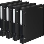 MUKAWA 1 Inch 3 Ring Binder, D-Ring Binder Holds 250 Sheets, PP Cover by Unknown