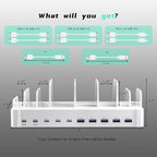420W Charging Station for Multiple Devices, Zobirez 10-Port USB C Fast Charger - Image 7